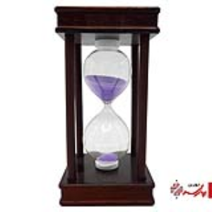 ساعت شنی چوبی 5 دقیقه مربع
