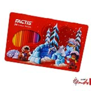 مداد رنگی 36 جعبه فلزی فکتیس