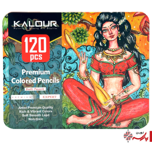 مداد رنگی 120 رنگ جعبه فلزی آرتیست کالور KALOUR