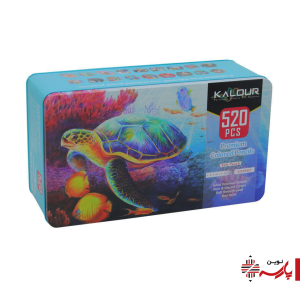 مداد رنگی 520 رنگ فلزی حرفه ای کالور(KALOUR)