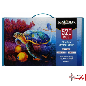 مداد رنگی 520 رنگ جعبه فلزی آرتیست کالور KALOUR