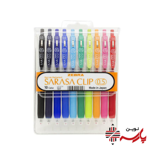 روان نویس 10 رنگ کیفی 0.5 ساراسا زبرا روان نویس 10 رنگ کیفی 0.5 ساراسا زبرا