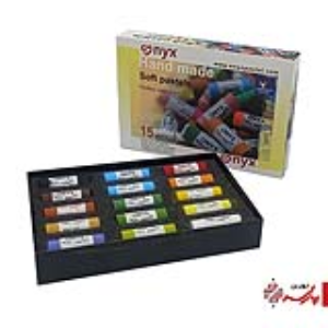 پاستل گچی 15 رنگ نیمه اونیکس