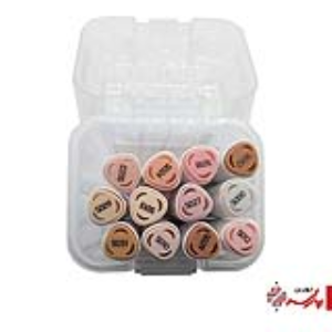 ماژیک طراحی 2 سر 12 رنگ طیف پوست وینتر